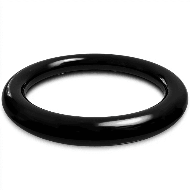 Black PTFE coated O-rings for aerospace, medical, and industrial sealing with long service life.
