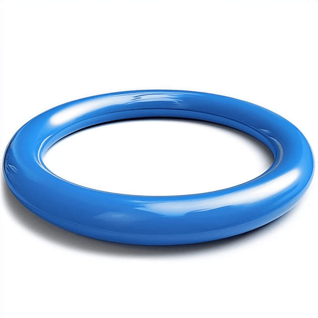 Blue PTFE coated O-rings for industrial, aerospace, and food-grade sealing with long service life.