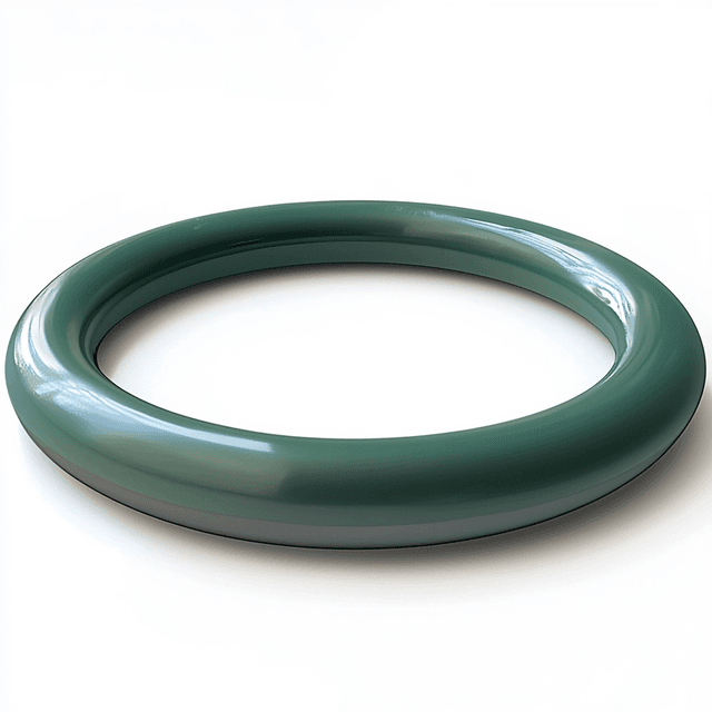 Green PTFE coated O-rings for reliable chemical resistance and extended sealing durability.