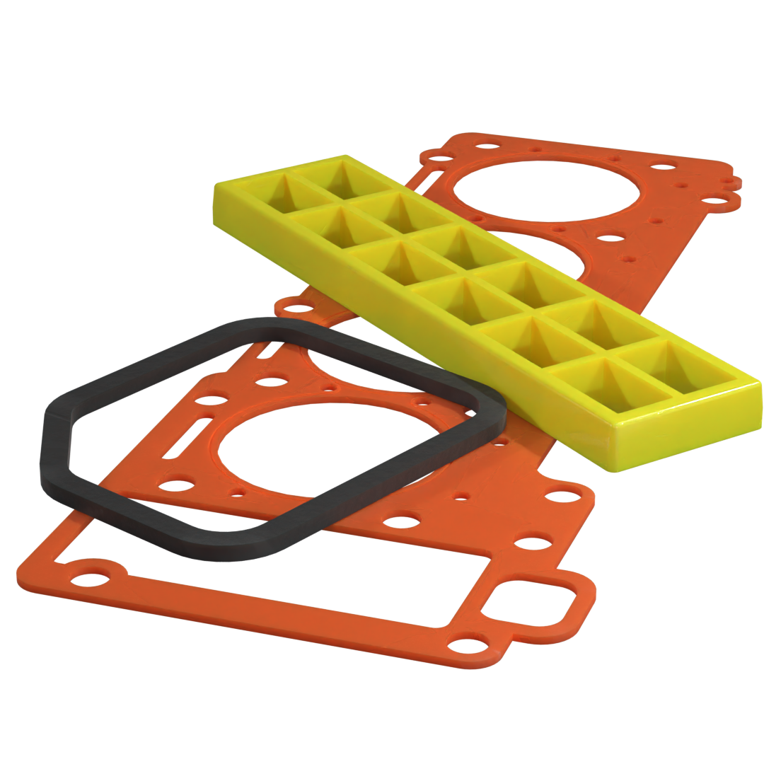 Custom cut gaskets from Canyon Components designed for precise sealing in industrial, chemical, and food-grade systems.