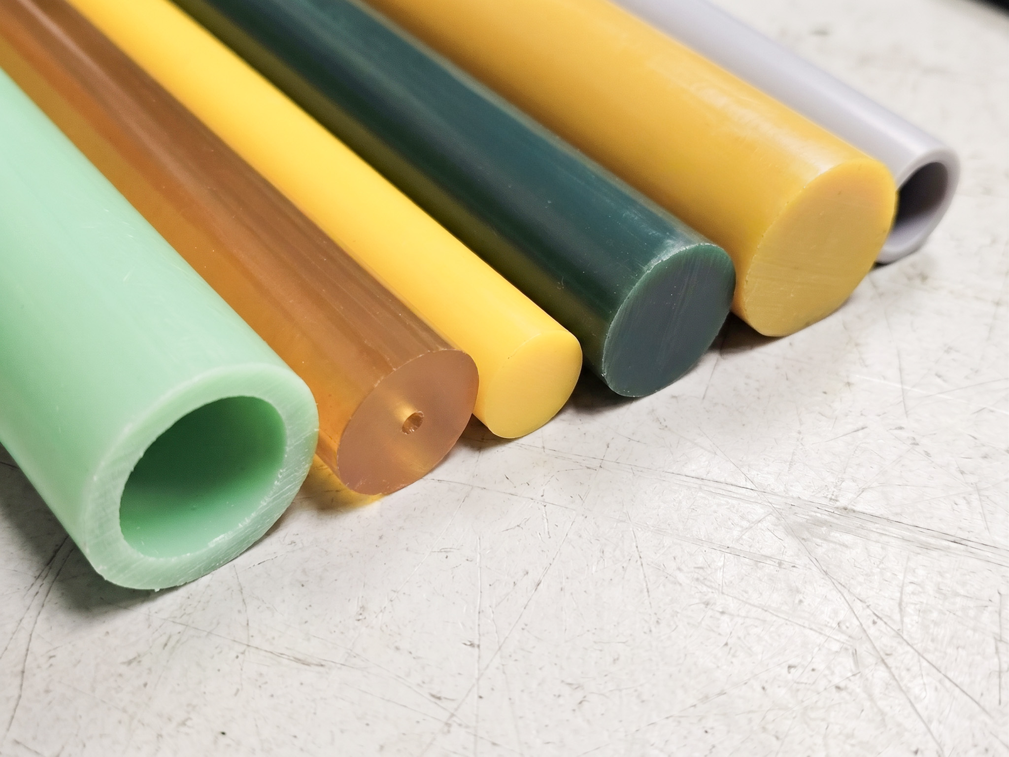 Polyurethane Rods, Tubes & Preforms for Custom Parts