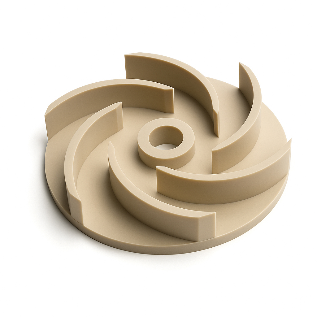 Canyon Components custom PEEK parts manufactured to tight tolerances for aerospace, medical, and semiconductor use.