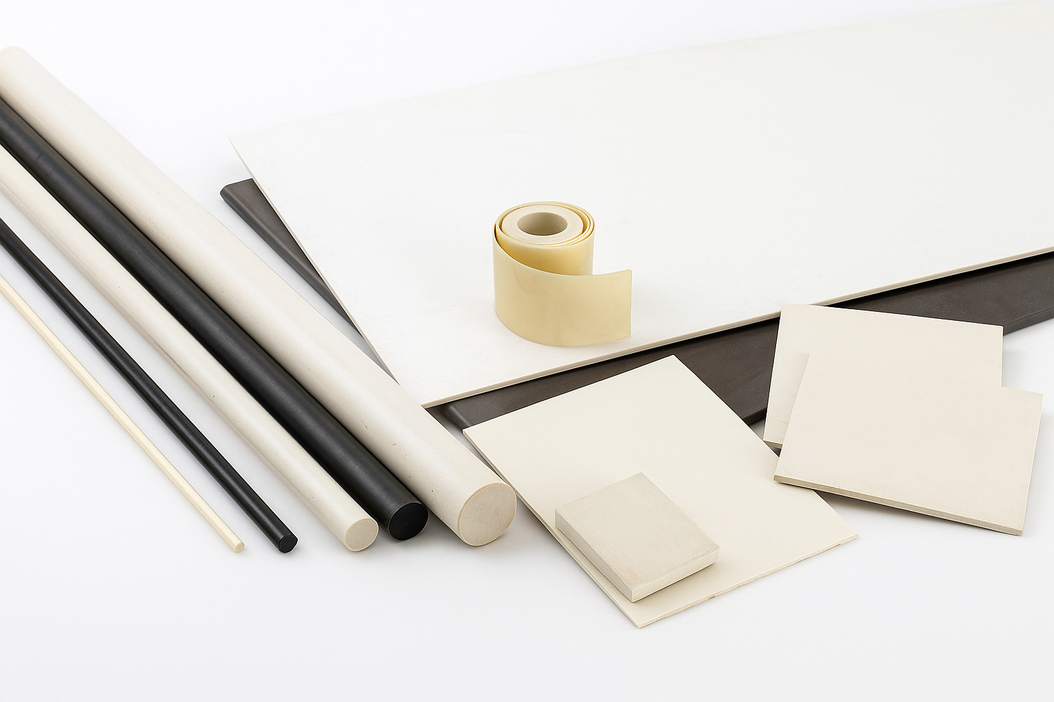 PEEK Tubes, Rods, Sheets, and Strips for Machining