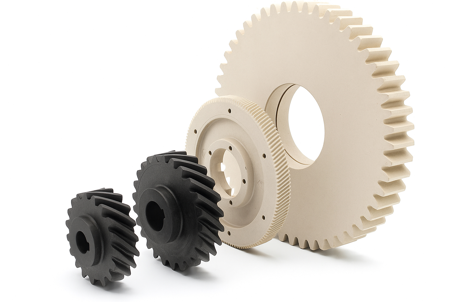 Carbon Filled PEEK and Ceramic Filled PEEK Gears