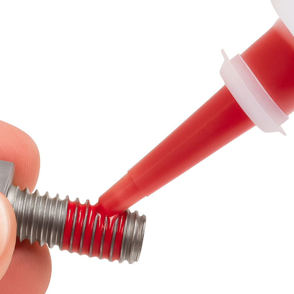 Threadlocker adhesives from Canyon Components designed to secure fasteners against vibration, leakage, and corrosion.