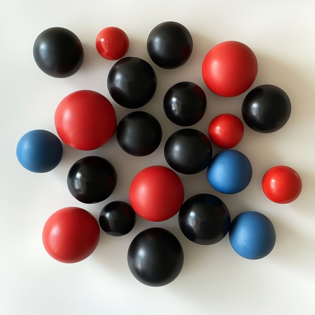 Rubber balls from Canyon Components designed for reliable sealing and performance in valves, ball valves, and conveyor systems.