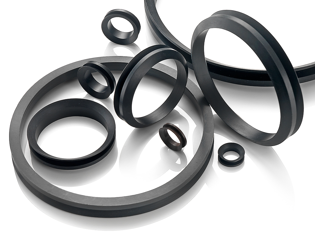 V-Ring seals from Canyon Components engineered to protect rotating shafts from dust, dirt, and contaminants in industrial systems.